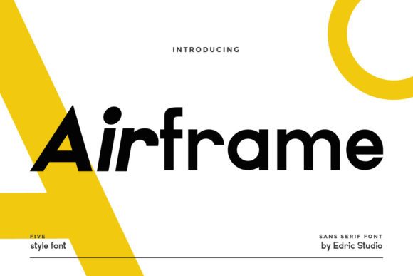 Airframe: A Minimal Sans Serif Typeface for Editorial Clarity