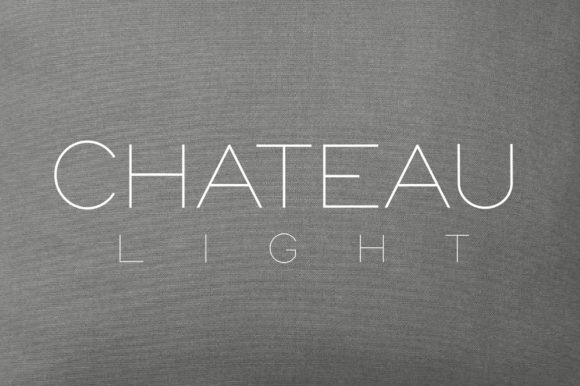 Chateau Light: A Minimal Typeface for Modern Branding