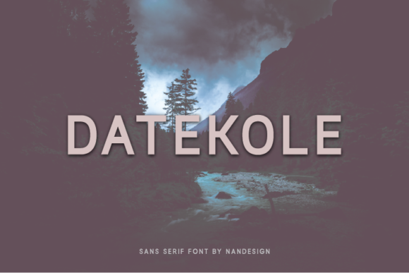 Datekole: A Clean Sans Serif Font for Modern Brands