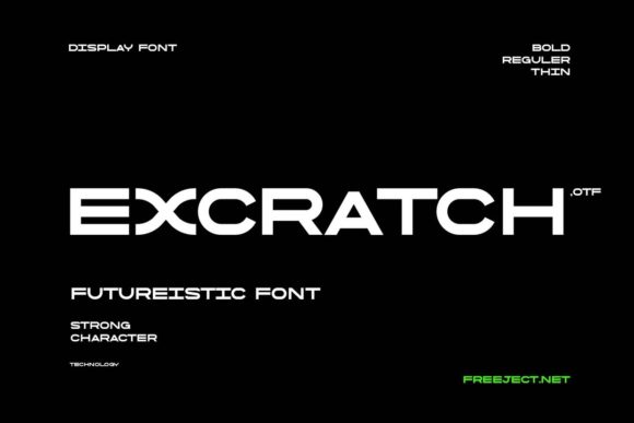 Excratch Font Review: A Futuristic Typeface for Modern Web Design