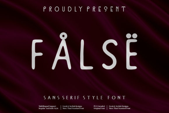 False Note: A Versatile Sans Serif Typeface for Modern Branding