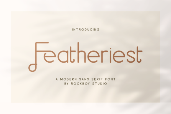 Featheriest: A Designer's Take on Light, Airy Typography