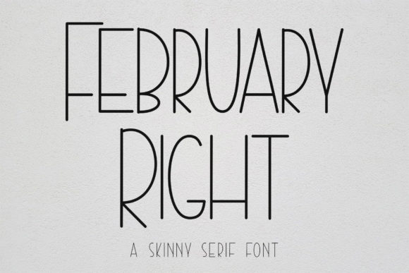 February Right: A Versatile Sans Serif Font for Small Business Branding