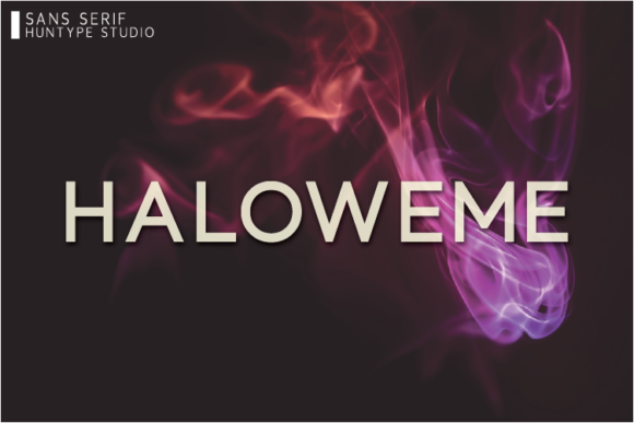 Haloweme: A Clean Typeface for Strong Brands
