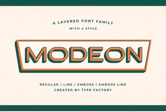 Modeon: The Versatile Sans Serif Font for Bold Campaigns