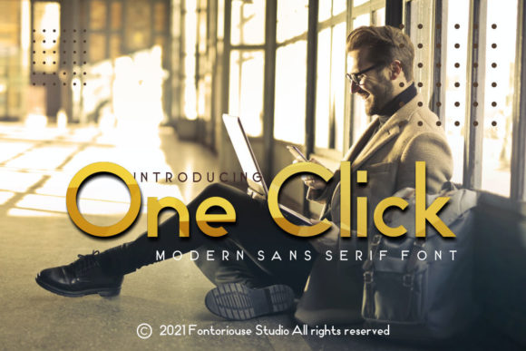 One Click Typeface: A Modern Sans Serif for Editorial Design