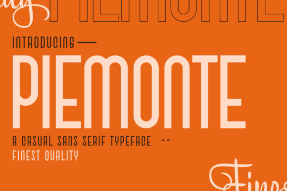 Piemonte: A Versatile Sans Serif Typeface for Modern Web Design