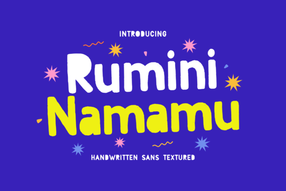 Rumini Namamu: A Textured Sans Serif for Bold Branding