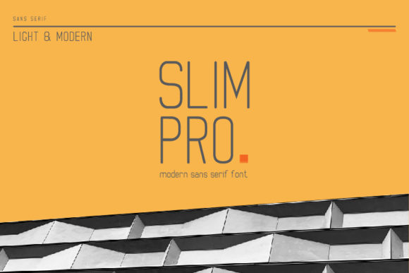 Slim Pro: A Refined Sans Serif Typeface for Modern Editors