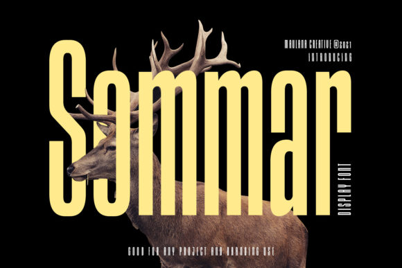 Sommar: A Bold Sans Serif Typeface for Modern Editorial Design