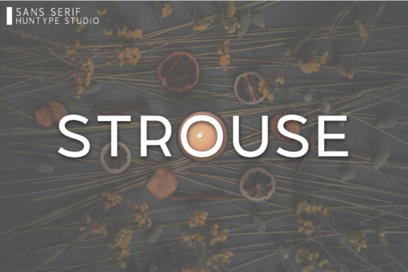 Strouse: A Clean Sans Serif Typeface for Modern Editorial Design