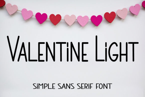 Valentine Light: A Clean Sans Serif Typeface for Modern Web Design