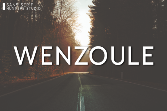 Wenzoule: A Modern Sans Serif Typeface for Editorial Impact